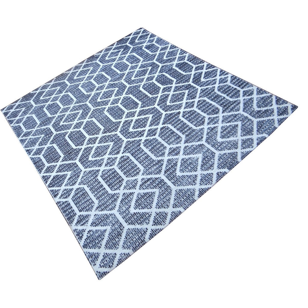 Magnus Blue White Poly Rug RVJ6010 - Oak Furniture Store & Sofas