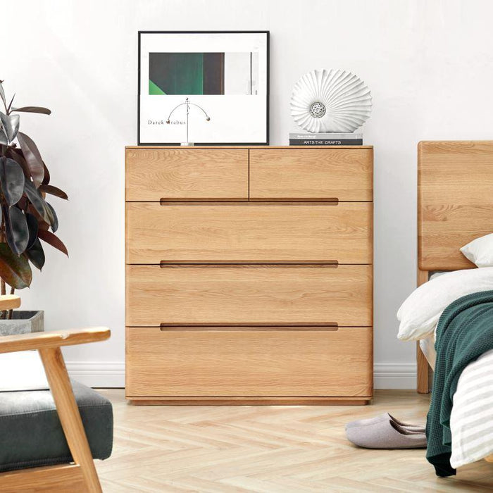 Manchester Natural Solid Oak 2+3 Chest of Drawers