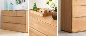 Manchester Natural Solid Oak 3+4 Chest of Drawers (New Product Coming Soon!) - Oak Furniture Store & Sofas