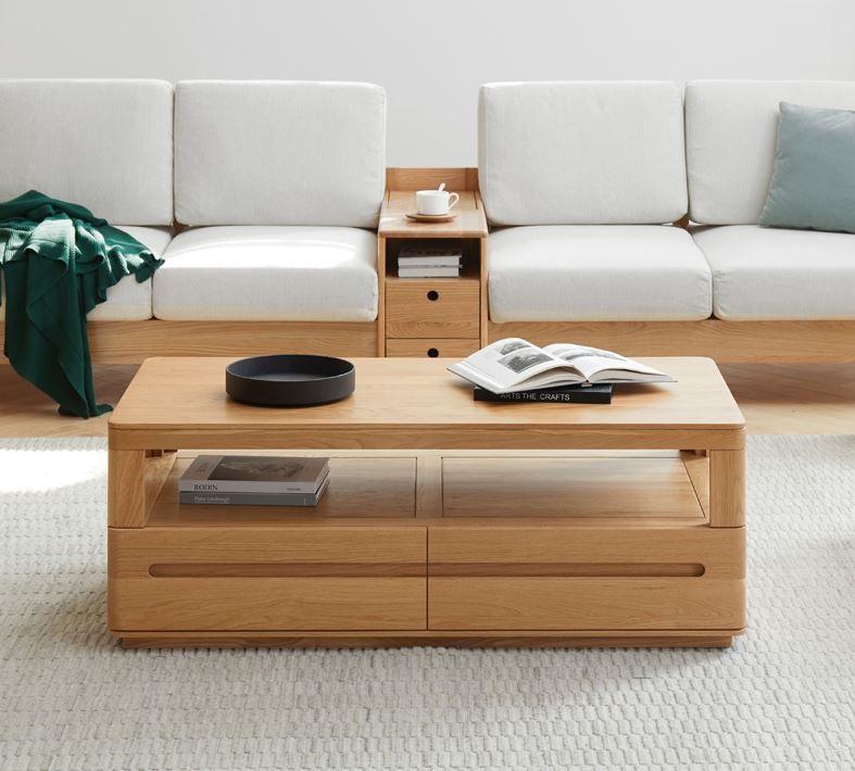 Manchester Natural Solid Oak Coffee Table (New Product Coming Soon!) - Oak Furniture Store & Sofas