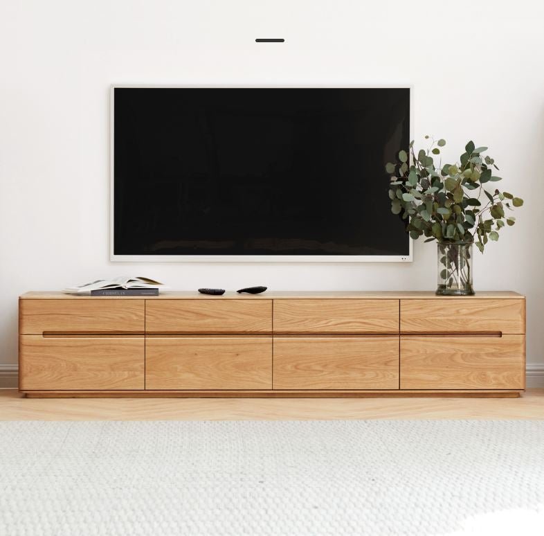 Manchester Natural Solid Oak large TV Unit - Oak Furniture Store & Sofas