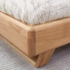 Manchester Natural Solid Oak Queen Size Bed (New Product Coming Soon!) - Oak Furniture Store & Sofas