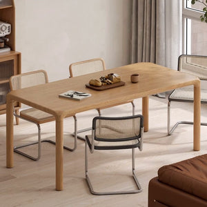 Ming Natural Solid Oak Large Dining Table - Oak Furniture Store & Sofas