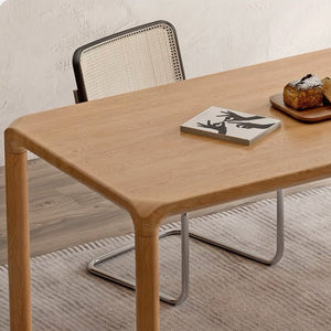 Ming Natural Solid Oak Large Dining Table - Oak Furniture Store & Sofas