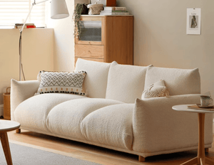Mutsu Tranquil Touch Faux Shearling Sofa - Oak Furniture Store & Sofas