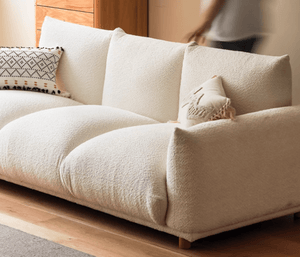 Mutsu Tranquil Touch Faux Shearling Sofa - Oak Furniture Store & Sofas