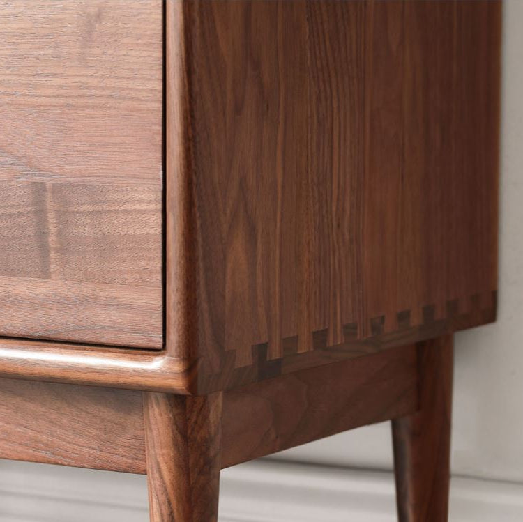 Newark Solid Walnut Tall Bookcase - Oak Furniture Store