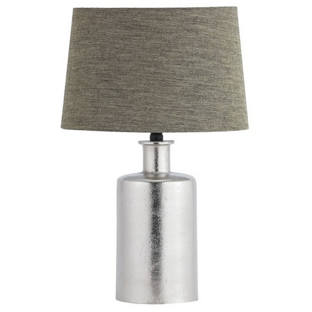 Nickel South Linen Lamp RGA2001 - Oak Furniture Store & Sofas