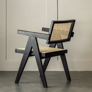 Nordic Charcoal Designer Solid Oak Dining Chair - Oak Furniture Store & Sofas
