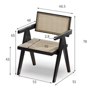 Nordic Charcoal Solid Oak Designer Dining Chair - Oak Furniture Store & Sofas