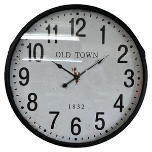 Old Town Iron Wall Clock KCL6567 - Oak Furniture Store & Sofas