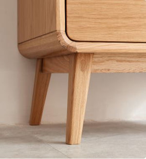 Orsa Natural Solid Oak Bedside Table - Oak Furniture Store & Sofas