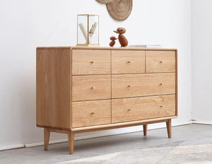 Oslo Natural Solid Oak 3+4 Chest of Drawers (Coming Soon!) - Oak Furniture Store & Sofas