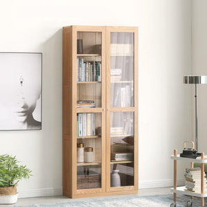 Oslo Natural Solid Oak Display Cabinet - Oak Furniture Store & Sofas