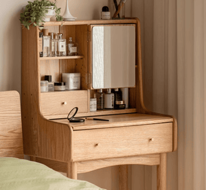 Oslo Natural Solid Oak Dressing Table - Oak Furniture Store & Sofas