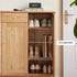 Oslo Natural Solid Oak Elegant Shoe Cabinet - Oak Furniture Store