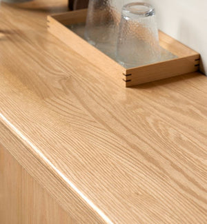 Oslo Natural Solid Oak Medium Sideboard - Oak Furniture Store & Sofas