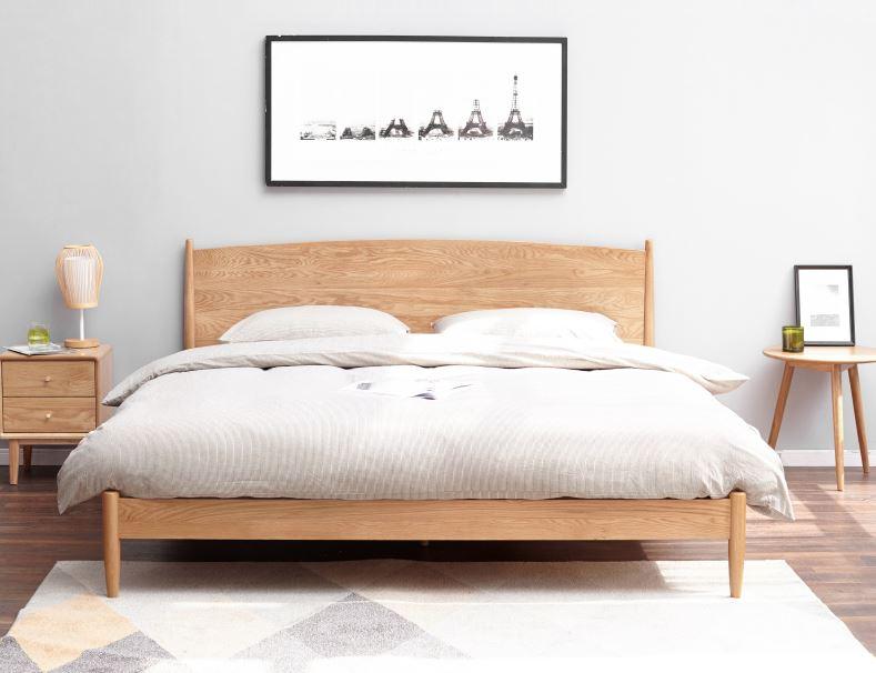 Oslo Natural Solid Oak Bed Frame - Clearance