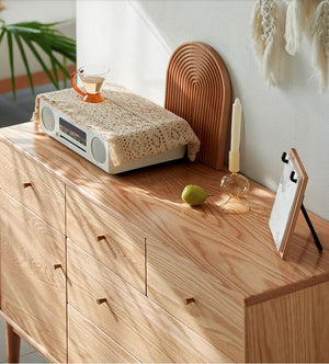 Oslo Natural Solid Oak Sideboard Design 2 - Oak Furniture Store & Sofas