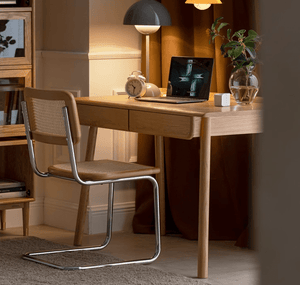 Oslo Natural Solid Oak Study Desk - Oak Furniture Store & Sofas
