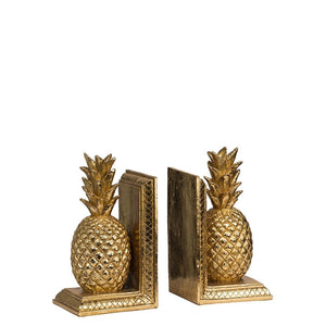 Pineapple Bookends Gold LEG76919 - Oak Furniture Store & Sofas