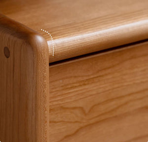 Prunus Solid Cherry Bedside Table - Oak Furniture Store & Sofas