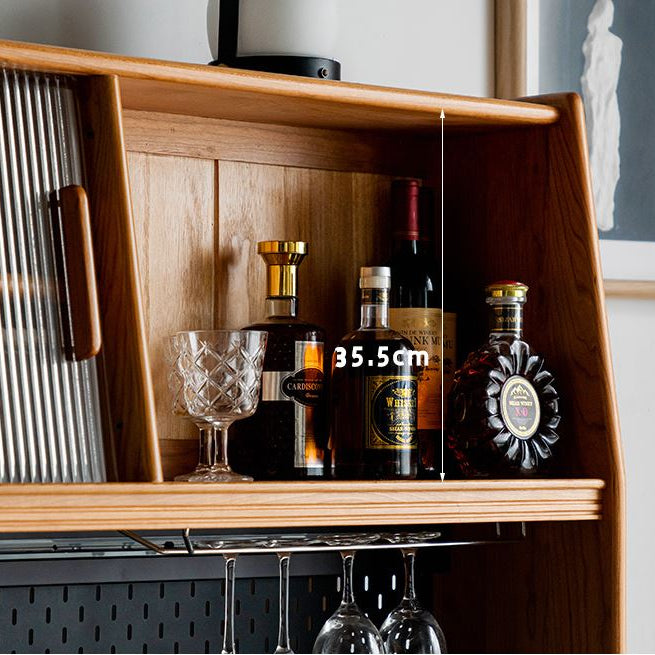 Prunus Cherry Large Buffet With Hutch Dresser – Oak Furniture Store