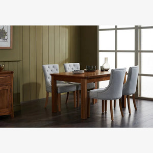 Renwick Rustic Solid Oak Extending Dining Table - Oak Furniture Store & Sofas