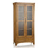 Renwick Rustic Solid Oak Glazed Display/Bookcase Cabinet - Oak Furniture Store