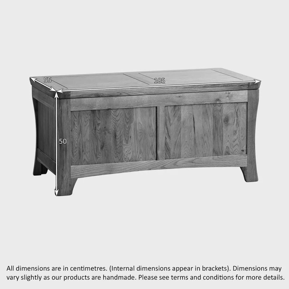 Renwick Rustic Oak Storage Box | Oak Furniture Store