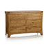 Renwick Rustic Solid Oak Wide 6 Drawers Chest - Oak Furniture Store