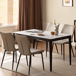 Seattle Charcoal Natural Solid Oak Dining Table With Ceramic Top - Oak Furniture Store & Sofas