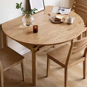 Seattle Natural Solid Ash Extendable Dining Table - Oak Furniture Store & Sofas