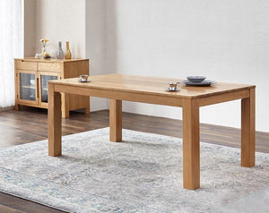 Seattle Natural Solid Oak Dining Table - Oak Furniture Store & Sofas