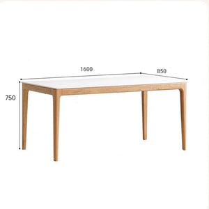 Seattle Natural Solid Oak Dining Table With Ceramic Top - Oak Furniture Store & Sofas