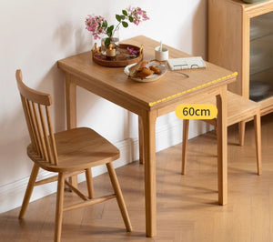 Seattle Natural Solid Oak Extending Dining Table - Oak Furniture Store & Sofas