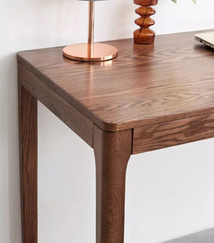 Seattle Natural Solid Oak Writing Desk - Oak Furniture Store & Sofas