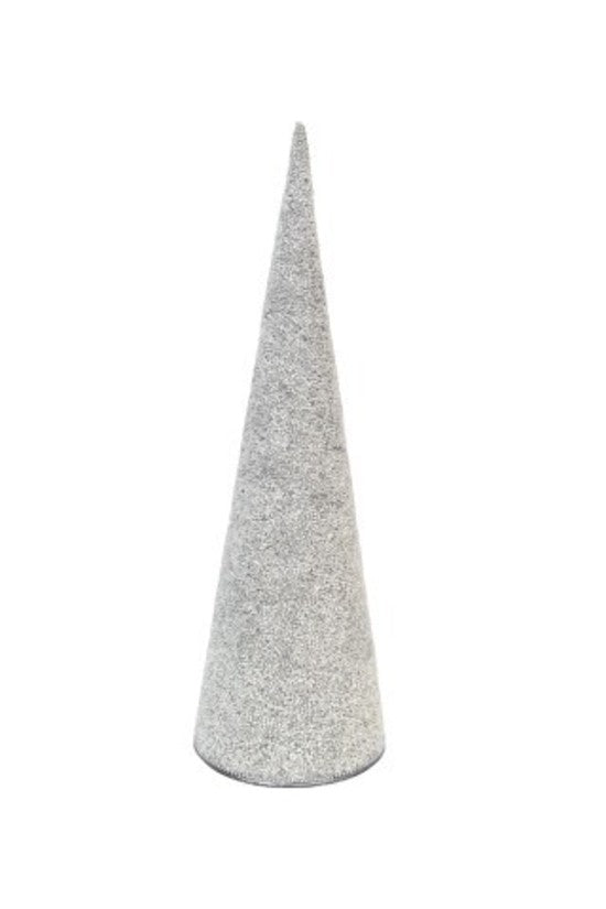Silver/White Cone Tree - Small