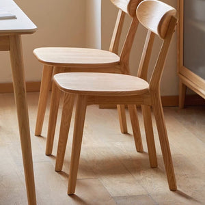 Sion Natural Solid Oak Dining Chair - Oak Furniture Store & Sofas