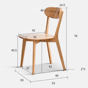 Sion Natural Solid Oak Dining Chair - Oak Furniture Store & Sofas