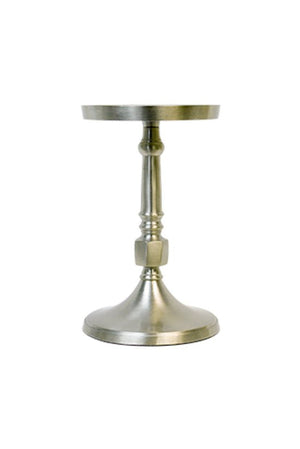 Small Aluminium Pillar Candle Holder - Oak Furniture Store & Sofas