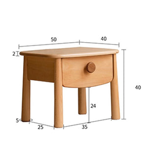 Urban Kidz Natural Solid Oak Side Table - Oak Furniture Store & Sofas