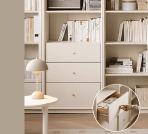 Vaja Tulip Popar Painted Display/Book Cabinet - Oak Furniture Store & Sofas