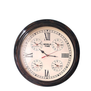 Wall Clock World Timer (5 Times) LTSWTC175 - Oak Furniture Store & Sofas