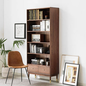 Walnut Book Cabinet - Oak Furniture Store & Sofas