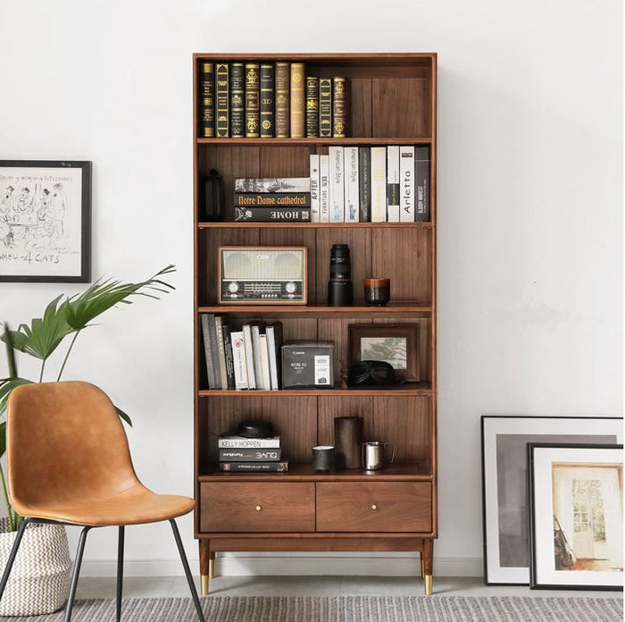 Walnut Tall Bookcase